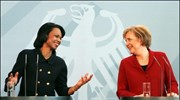 Μέρκελ: «Καλή βάση» για τη συνεργασία Γερμανίας - ΗΠΑ
