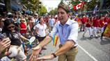 Ο Τζάστιν Τρουντό στην 37η Pride Parade στο Βανκούβερ