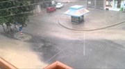 Έντονη χαλαζόπτωση πλήττει τα Ιωάννινα
