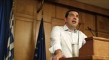 O Αλέξης Τσίπρας στο Υπουργείο Παραγωγικής Ανασυγκρότησης