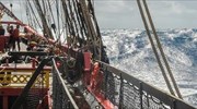 «Δαμάζει» τα κύματα το αντίγραφο της φρεγάτας Ερμιόνη