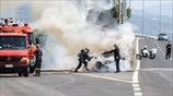 Πυρκαγιά στον περιφερειακό της Θεσσαλονίκης