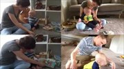 Ένα μωρό που λατρεύει τα βιβλία